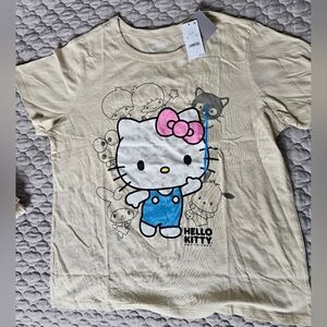 SANRIO Hello Kitty Women's Beige T-Shirt. New, Never Worn